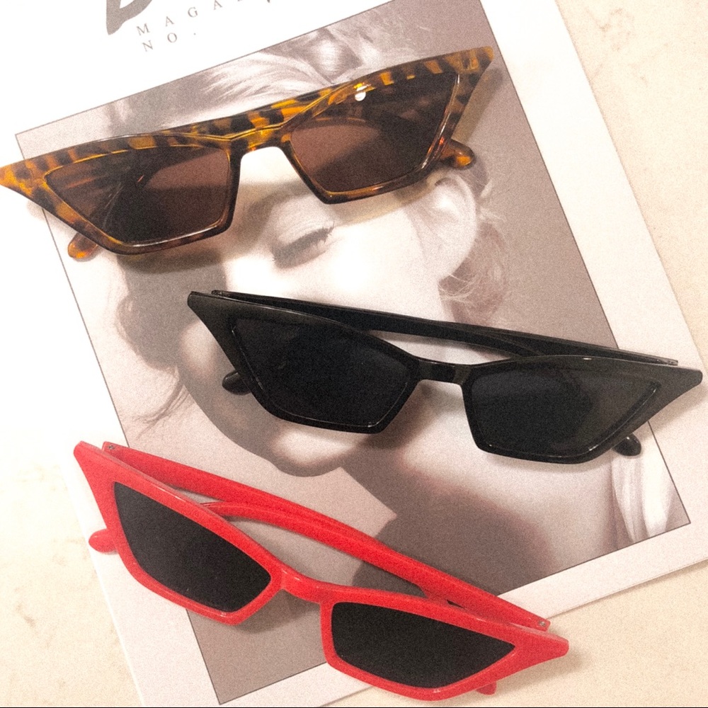 🕶 Chic Retro Slim Cat Eye Sunglasses 🕶 - Picture 5 of 8